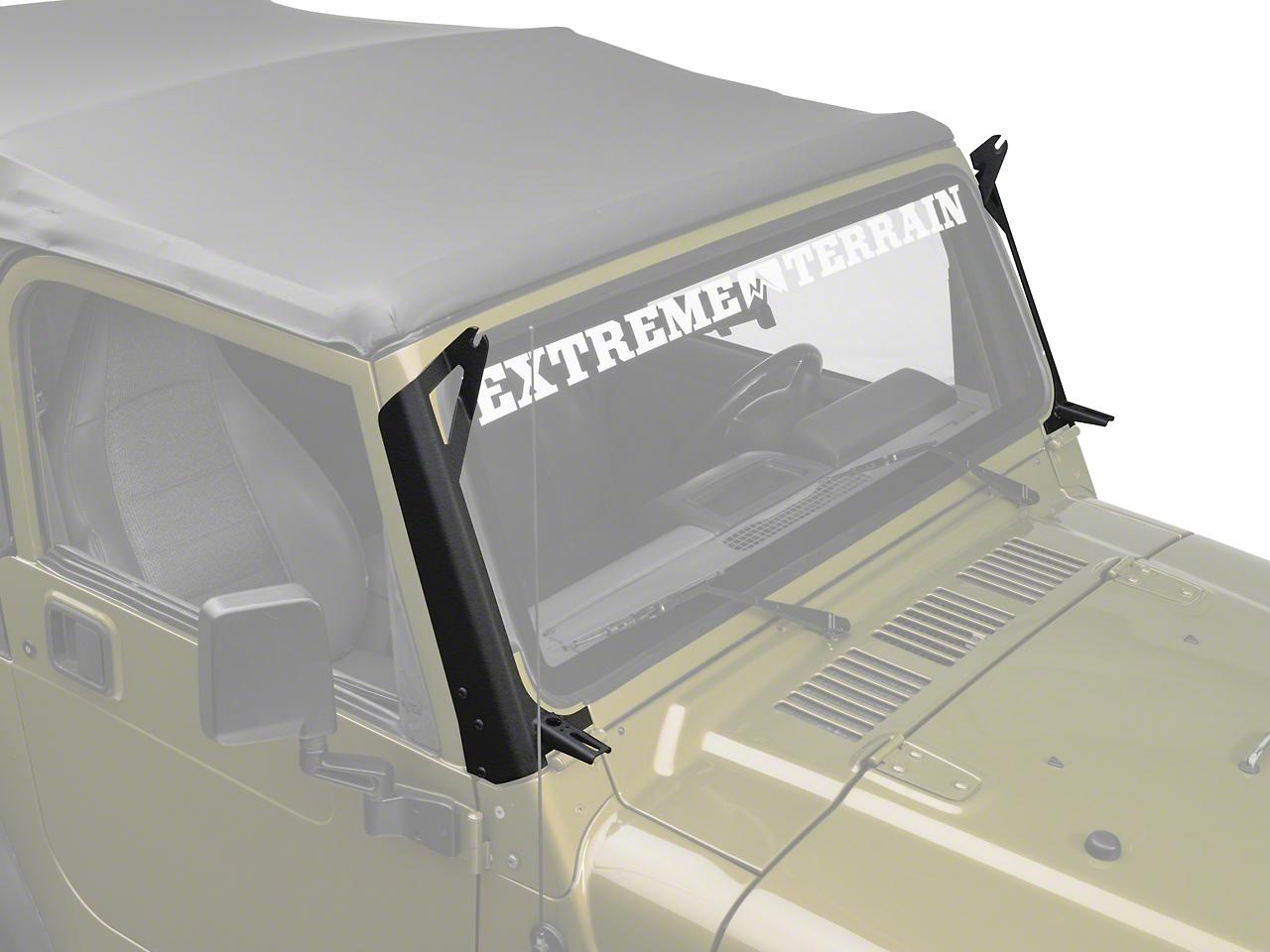 Raxiom 50-Inch Led Light Bar Windshield Mount With Auxilliary Bracket (1997-2006 Wrangler) - J106746