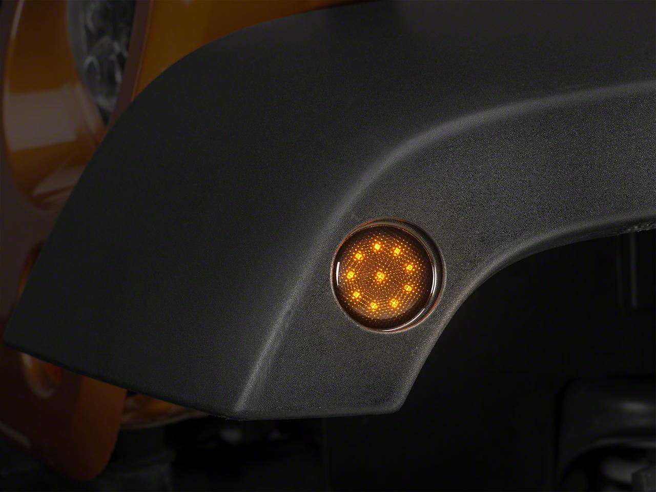 Raxiom Led Side Marker Lights; Smoked (2007-2018 Wrangler, Wrangler JK) - J106752