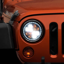 Raxiom 97-18 Jeep Wrangler TJ/JK Axial Spider LED Headlight w/ Amber DRL- Chrome Hsng (Clear Lens) - J108047