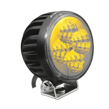 Raxiom Axial Series 3-Inch 4-Led Yellow Beam Round Light; Flood Beam - J109482