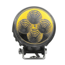 Raxiom Axial Series 3-Inch 4-Led Yellow Beam Round Light; Flood Beam - J109482