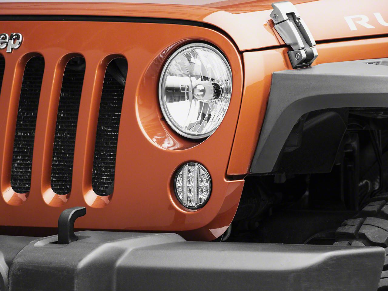 Raxiom Axial Series Led Front Turn Signals; Clear (2007-2018 Wrangler, Wrangler JK) - J119944