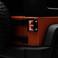 Raxiom 07-18 Jeep Wrangler JK Axial Series Vision LED Tail Lights- Black Housing (Smoked Lens) - J130808