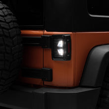 Raxiom 07-18 Jeep Wrangler JK Axial Series Vision LED Tail Lights- Black Housing (Smoked Lens) - J130808