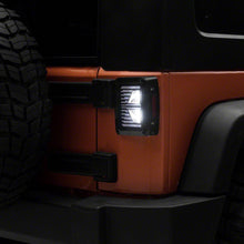 Raxiom Axial Series Vision Led Tail Lights; Black Housing; Clear Lens (2007-2018 Wrangler, Wrangler JK) - J130809