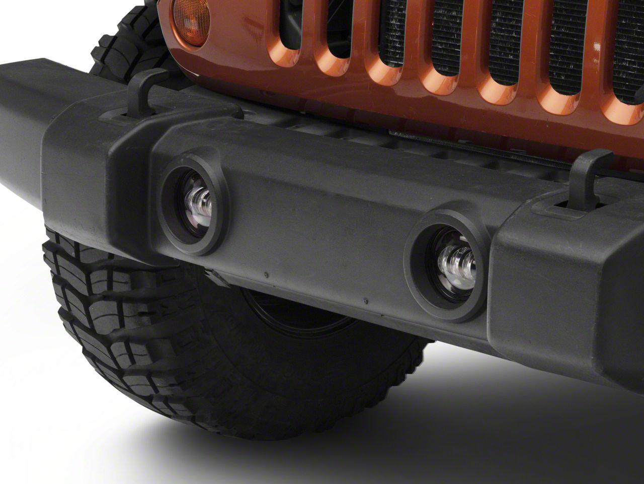 Raxiom Axial Series Tri-Bar Led Fog Lights; Amber (2007-2025 Wrangler, Gladiator, Wrangler JK) - J130810