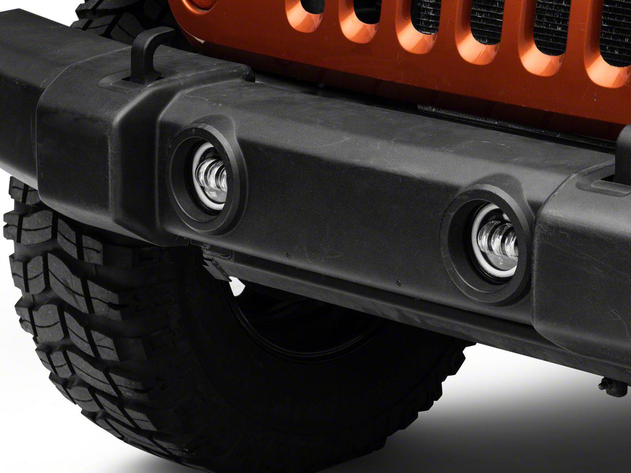 Raxiom Axial Series Halo Led Fog Lights; Amber (2007-2025 Wrangler, Gladiator, Wrangler JK) - J130812