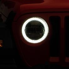 Raxiom 18-22 Jeep Wrangler JL/JT Axial Series LED Headlights- Black Housing (Clear Lens) - J133763
