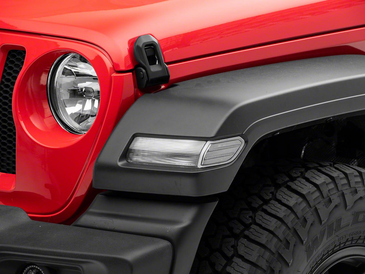 Raxiom Axial Series Led Fender Flare Marker Lights; Clear (2018-2025 Wrangler) - J134142-JL