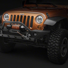 Raxiom 6-Led Headlights With Partial Halo; Black Housing; Clear Lens (1997-2018 Wrangler, Wrangler JK) - J135442