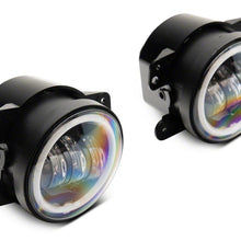 Raxiom Axial Series Halo Led Fog Lights; Amber (2007-2018 Wrangler, Wrangler JK) - J141994