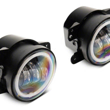 Raxiom Axial Series Halo Led Fog Lights; Amber (2007-2018 Wrangler, Wrangler JK) - J141994