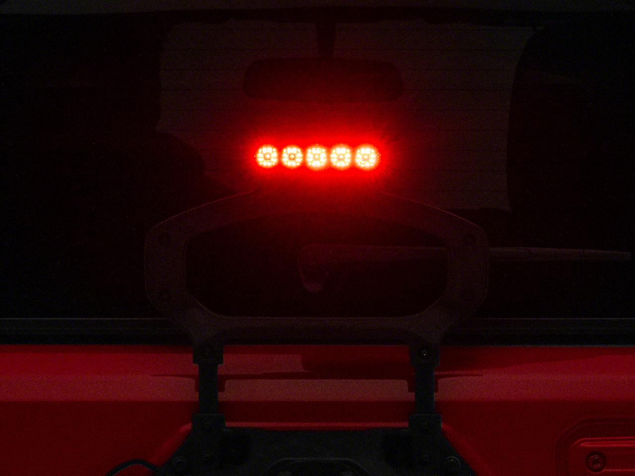 Raxiom Axial Series Led Third Brake Light; Red (2018-2025 Wrangler) - J142672-JL