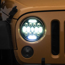 Raxiom 97-18 Jeep Wrangler TJ/JK Axial Series 13-LED Headlights- Black Housing (Clear Lens) - J150093