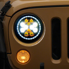 Raxiom Axial Series Spider Led Headlights With Amber Drl And Angel Eye Halo (2007-2018 Wrangler, Wrangler JK) - J152602