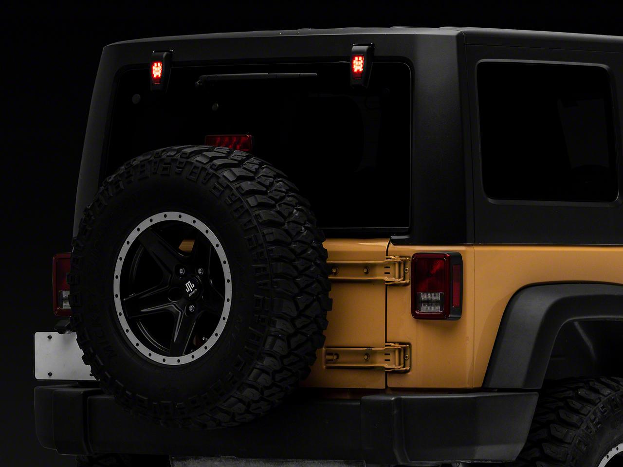 Raxiom Axial Series Rear Window Glass Hinge Led Lights (2007-2018 Wrangler, Wrangler JK) - J153594