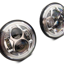 Raxiom 7-Inch Led Headlights; Chrome Housing; Clear Lens (2007-2018 Wrangler, Wrangler JK) - J154697
