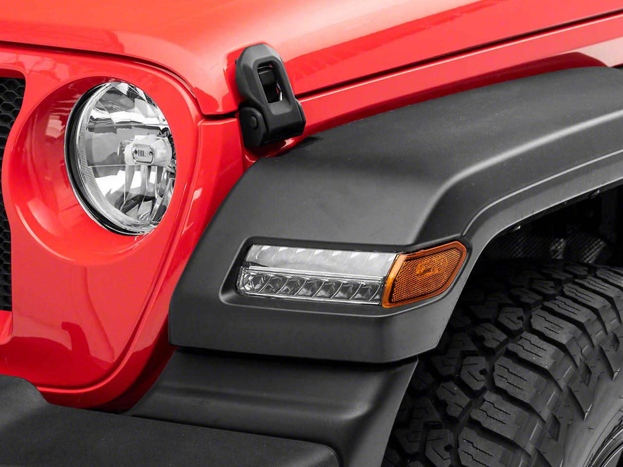 Raxiom Axial Series Sequential Led Parking/Turn Signal Lights; Chrome (2018-2025 Jeep Wrangler) - J155020-JL
