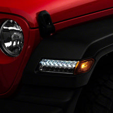 Raxiom Axial Series Sequential Led Parking/Turn Signal Lights; Chrome (2018-2025 Jeep Wrangler) - J155020-JL
