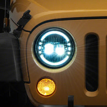 Raxiom Axial Series 7-Inch Led Headlights With Drl; Chrome Housing; Clear Lens (1997-2018 Wrangler, Wrangler JK) - J155569
