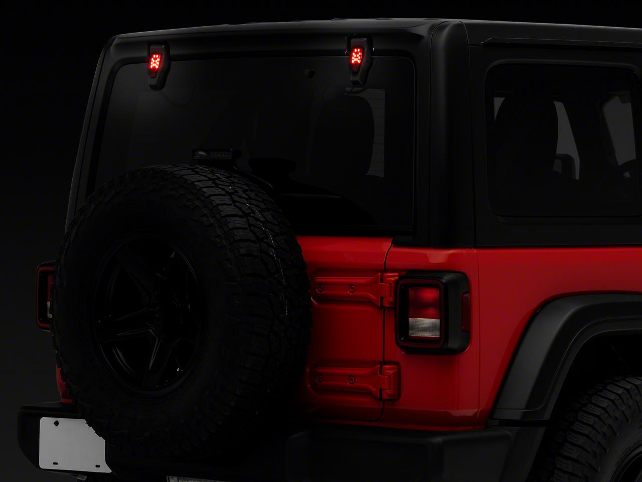 Raxiom Axial Series Rear Window Glass Hinge Led Lights (2018-2025 Wrangler) - J155993-JL