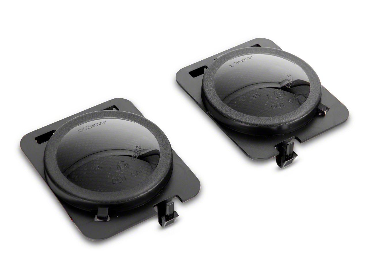 Raxiom Axial Series Whiite Led Side Marker Lights; Smoked (2007-2018 Wrangler, Wrangler JK) - J163060