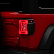 Raxiom Axial Series Carver Led Tail Lights; Black Housing; Smoked Lens (2018-2025 Wrangler) - J164243-JL