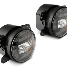 Raxiom Axial Series 4-Inch Led Fog Lights; Clear (2007-2018 Wrangler, Wrangler JK) - J167046