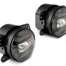 Raxiom Axial Series 4-Inch Led Fog Lights; Clear (2007-2018 Wrangler, Wrangler JK) - J167046