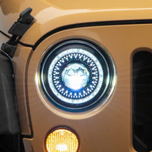 Raxiom Axial Series 7-Inch Dragon Eye Led Headlights; Black Housing; Clear Lens (2007-2018 Wrangler, Wrangler JK) - J167194