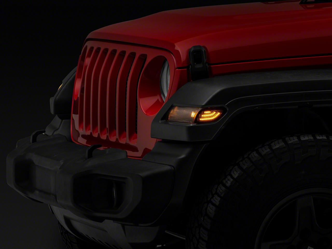 Raxiom Axial Series Led Side Marker Lights; Smoked (2018-2025 Wrangler, Gladiator) - J170484