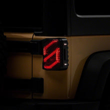 Raxiom Axial Series Trident Led Tail Lights; Black Housing; Smoked Lens (2007-2018 Wrangler, Wrangler JK) - J173718