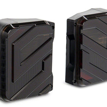 Raxiom Axial Series Trident Led Tail Lights; Black Housing; Smoked Lens (2007-2018 Wrangler, Wrangler JK) - J173718