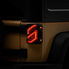 Raxiom Axial Series Trident Led Tail Lights; Black Housing; Clear Lens (2007-2018 Wrangler, Wrangler JK) - J173719