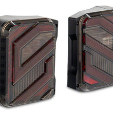 Raxiom Axial Series Trident Led Tail Lights; Black Housing; Clear Lens (2007-2018 Wrangler, Wrangler JK) - J173719