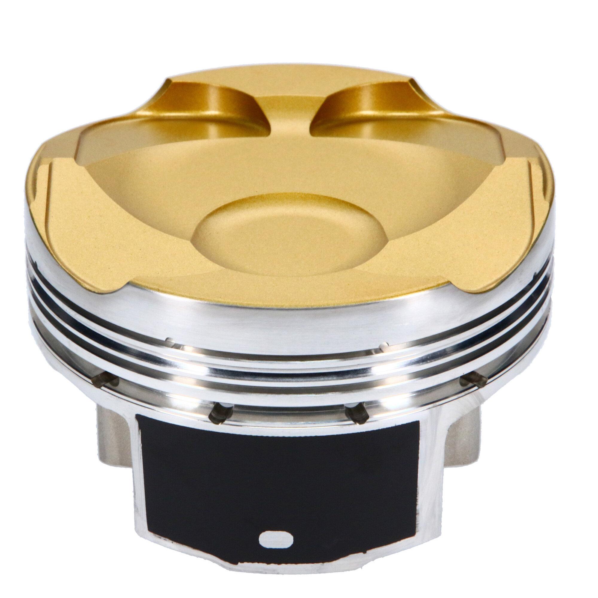 JE Pistons Piston Set, 2618, Inv Dome/Dish, 3.396 Bore, 1.290 CD, 0.866, Pin Dia, Set of 4. - 367899