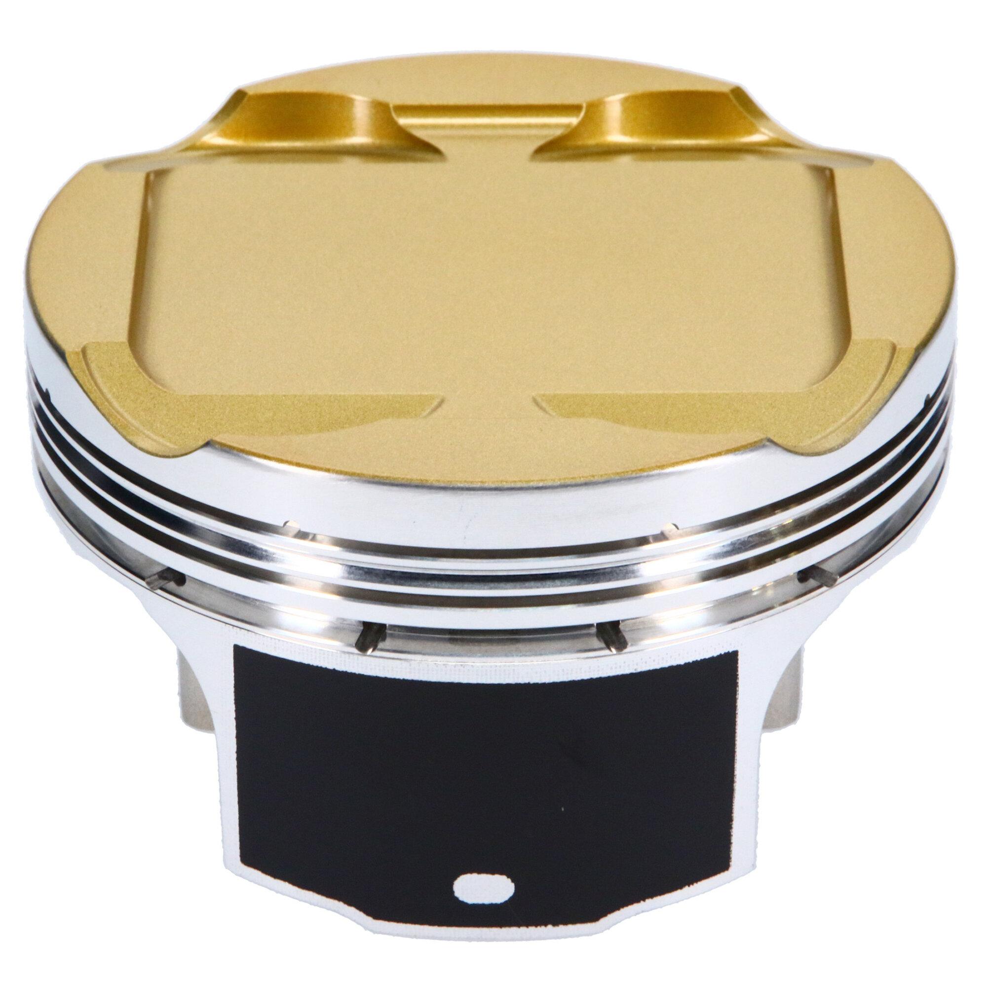JE Pistons Piston Set, 2618, Inv Dome/Dish, 3.642 Bore, 1.209 CD, 0.905, Pin Dia, Set of 4. - 361325