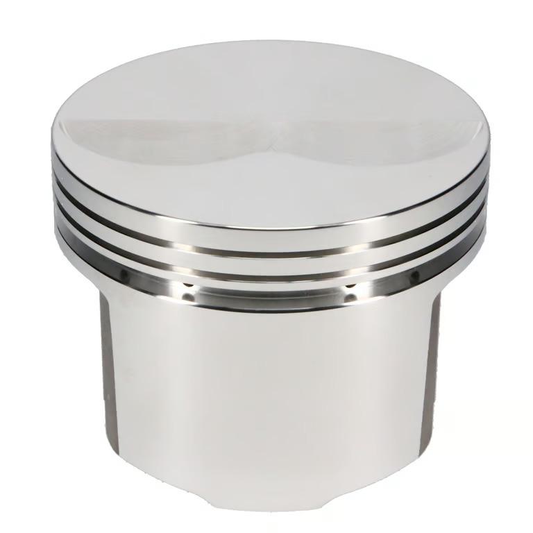 JE Pistons Piston Set, 4032, Flat Top, 4.350 Bore, 1.485 CD, 0.990 Pin, Set of 8. (Chrysler Big Block 440) - 366396