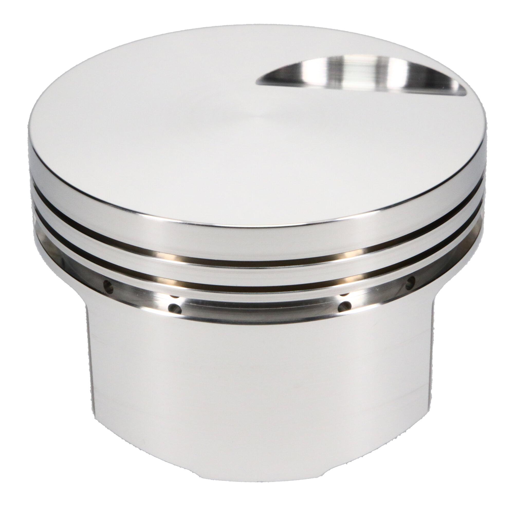 JE Pistons Piston Set, 4032, Flat Top, 4.280 Bore, 1.270 CD, 0.990 Pin, Set of 8. (Chevrolet Big Block 454) - 142979