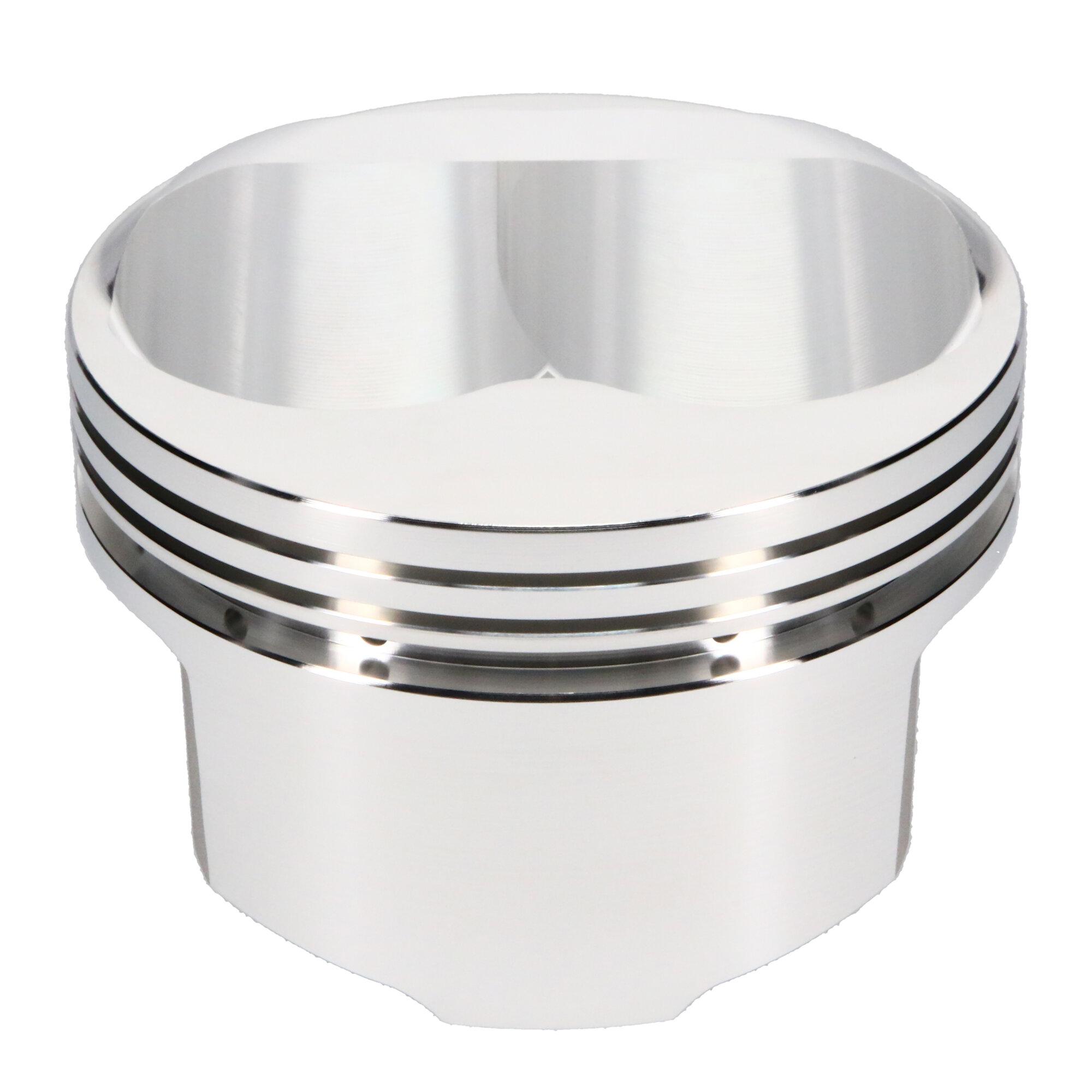 JE Pistons Piston Set, 4032, Dome, 4.040 Bore, 1.800 CD, 0.927 Pin, Set of 8. (Chevrolet Small Block 302) - 261357