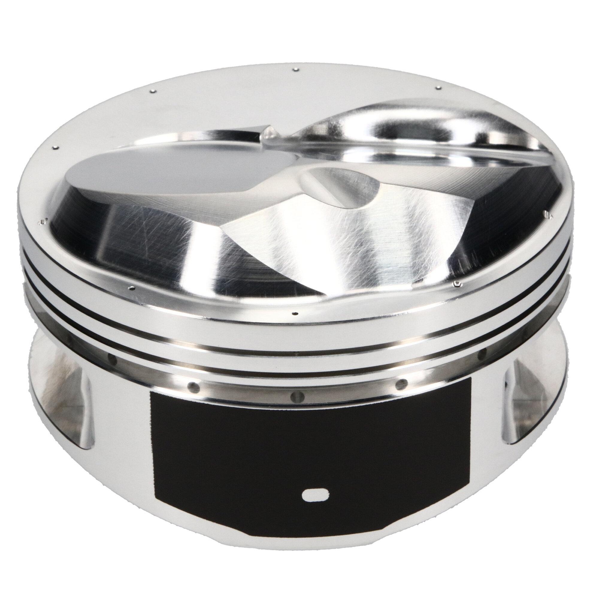 JE Pistons Piston Set, 2618, Dome, 4.560 Bore, 1.120 CD, 0.990, Pin Dia, Set of 8. - 243330