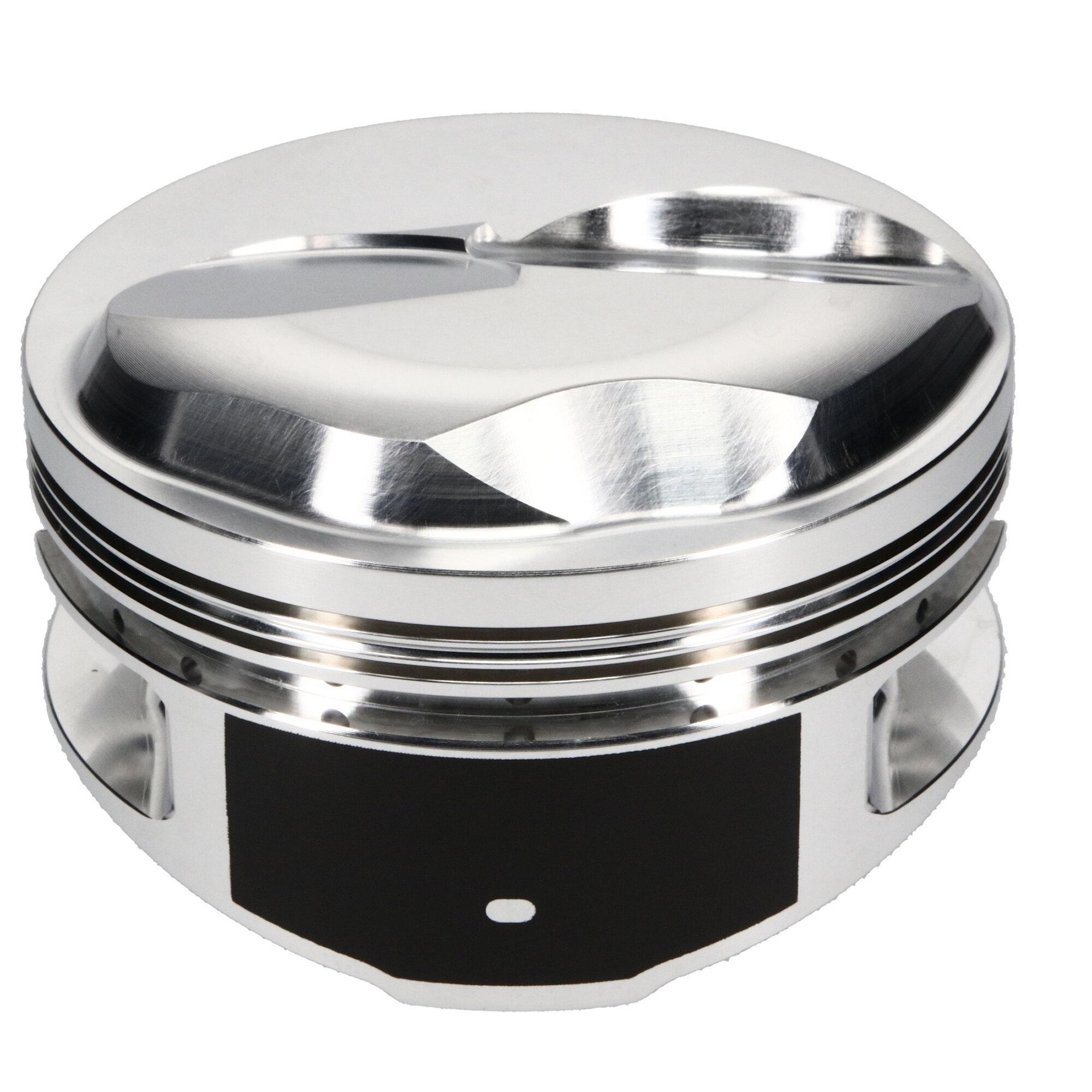 JE Pistons Piston Set, 2618, Dome, 4.280 Bore, 1.395 CD, 0.990, Pin Dia, Set of 8. - 258252