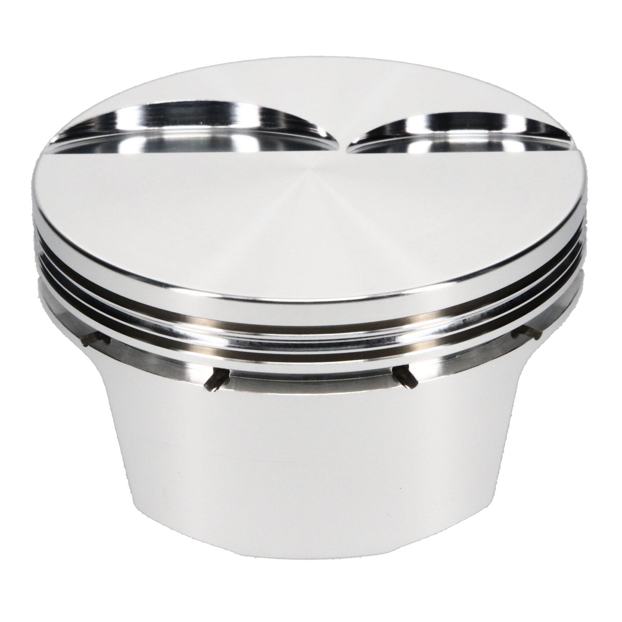 JE Pistons Piston Set, 2618, Inv Dome/Dish, 3.905 Bore, 1.115 CD, 0.927, Pin Dia, Set of 8. - 326375