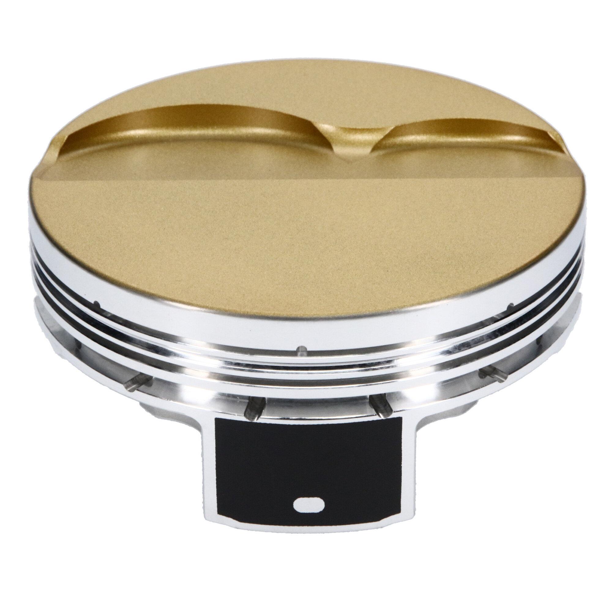 JE Pistons Piston Set, 2618, Flat Top, 4.000 Bore, 1.115 CD, 0.927, Pin Dia, Set of 8. - 361716