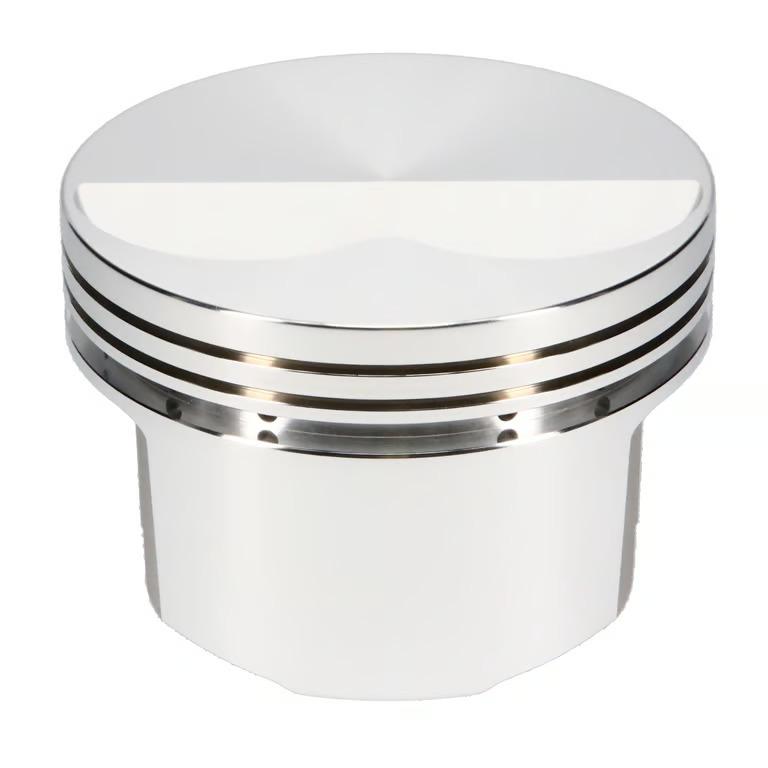 JE Pistons Piston Set, 4032, Flat Top, 4.155 Bore, 1.286 CD, 0.990 Pin, Set of 8. (Pontiac 455 Stroker) - 196831