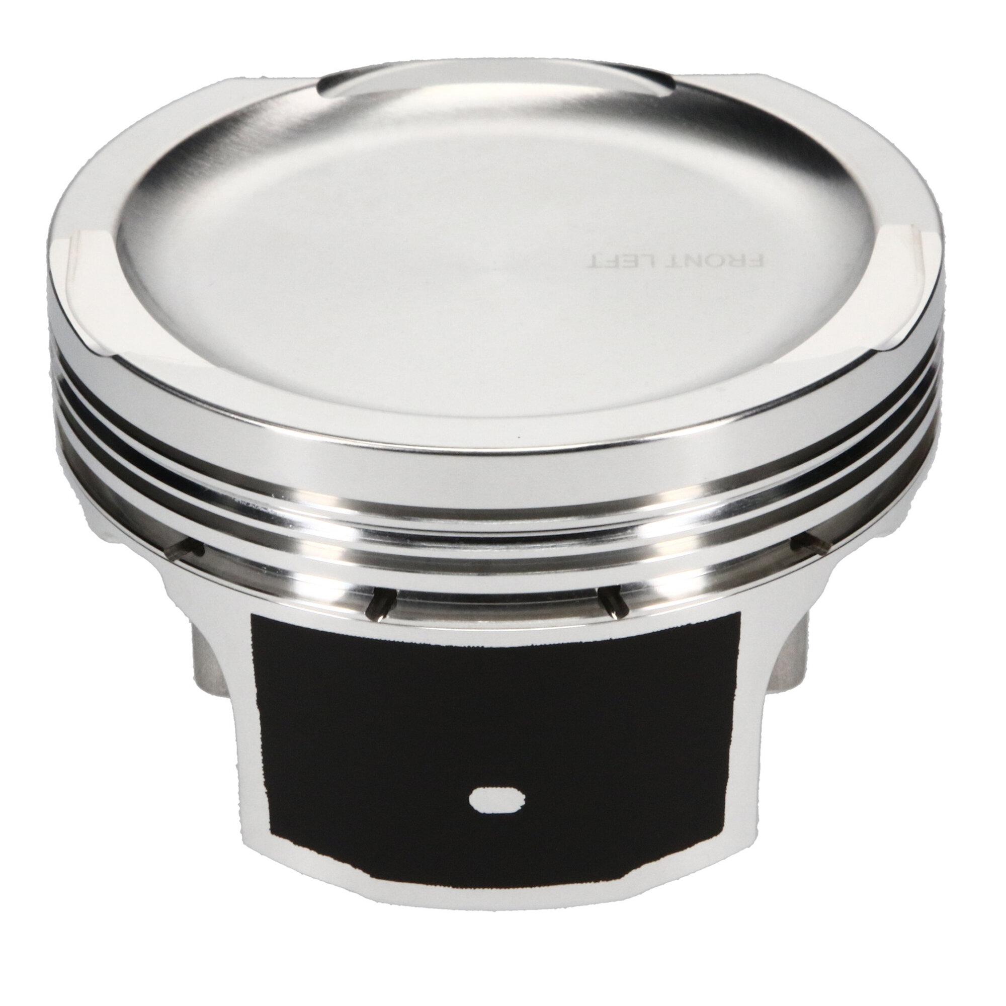 JE Pistons Piston Set, 2618, Inv Dome/Dish, 3.701 Bore, 1.220 CD, 0.866, Pin Dia, Set of 8. - 314595