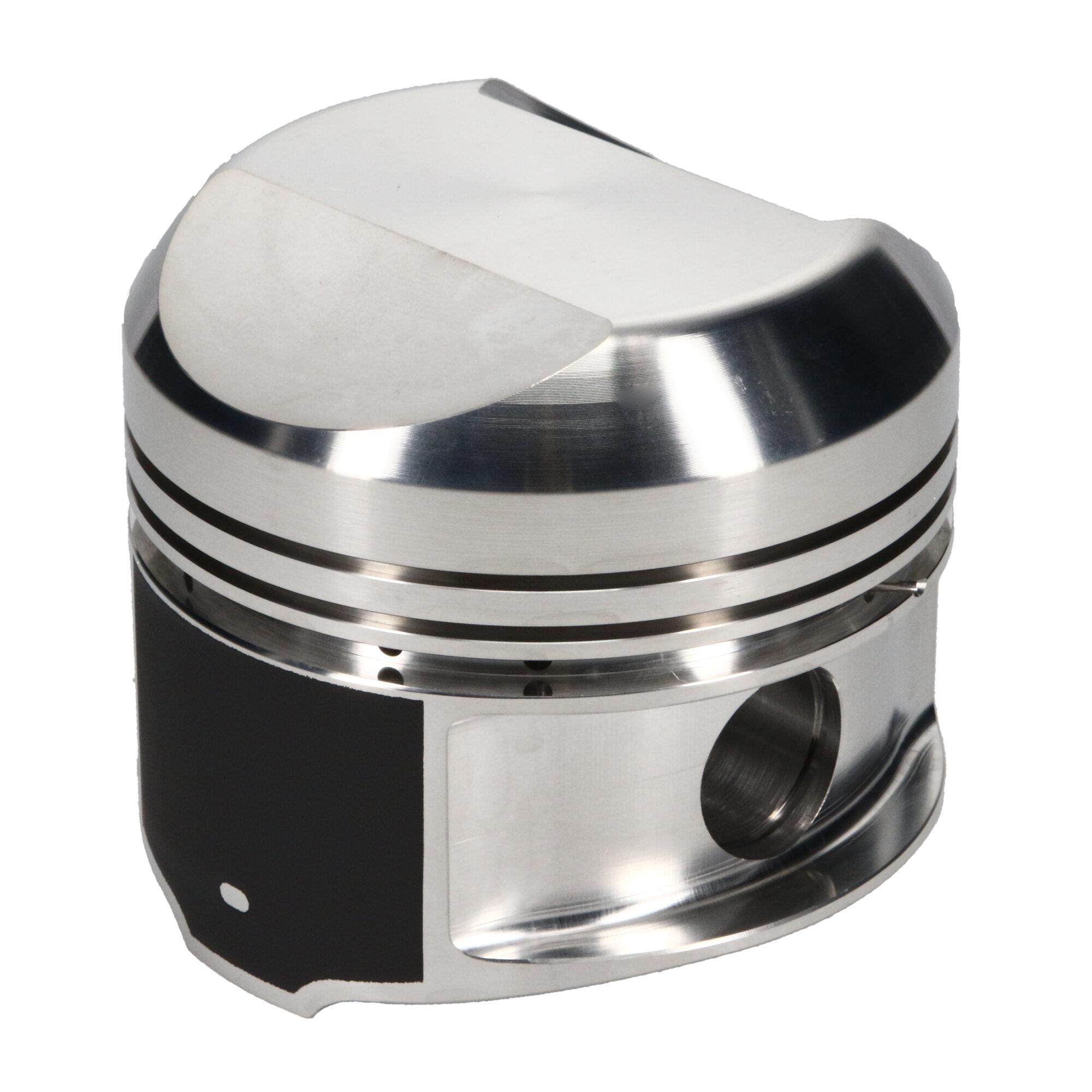 JE Pistons Piston Set, 2618, Dome, 4.255 Bore, 1.765 CD, 1.031, Pin Dia, Set of 8. - 131834