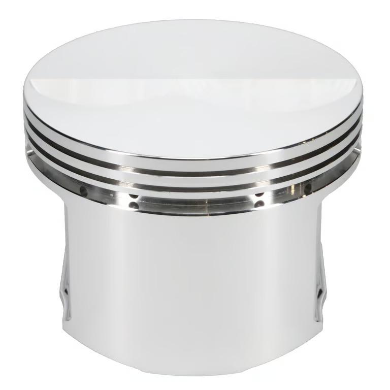 JE Pistons Piston Set, 2618, Flat Top, 4.375 Bore, 1.858 CD, 0.990, Pin Dia, Set of 8. - 213463