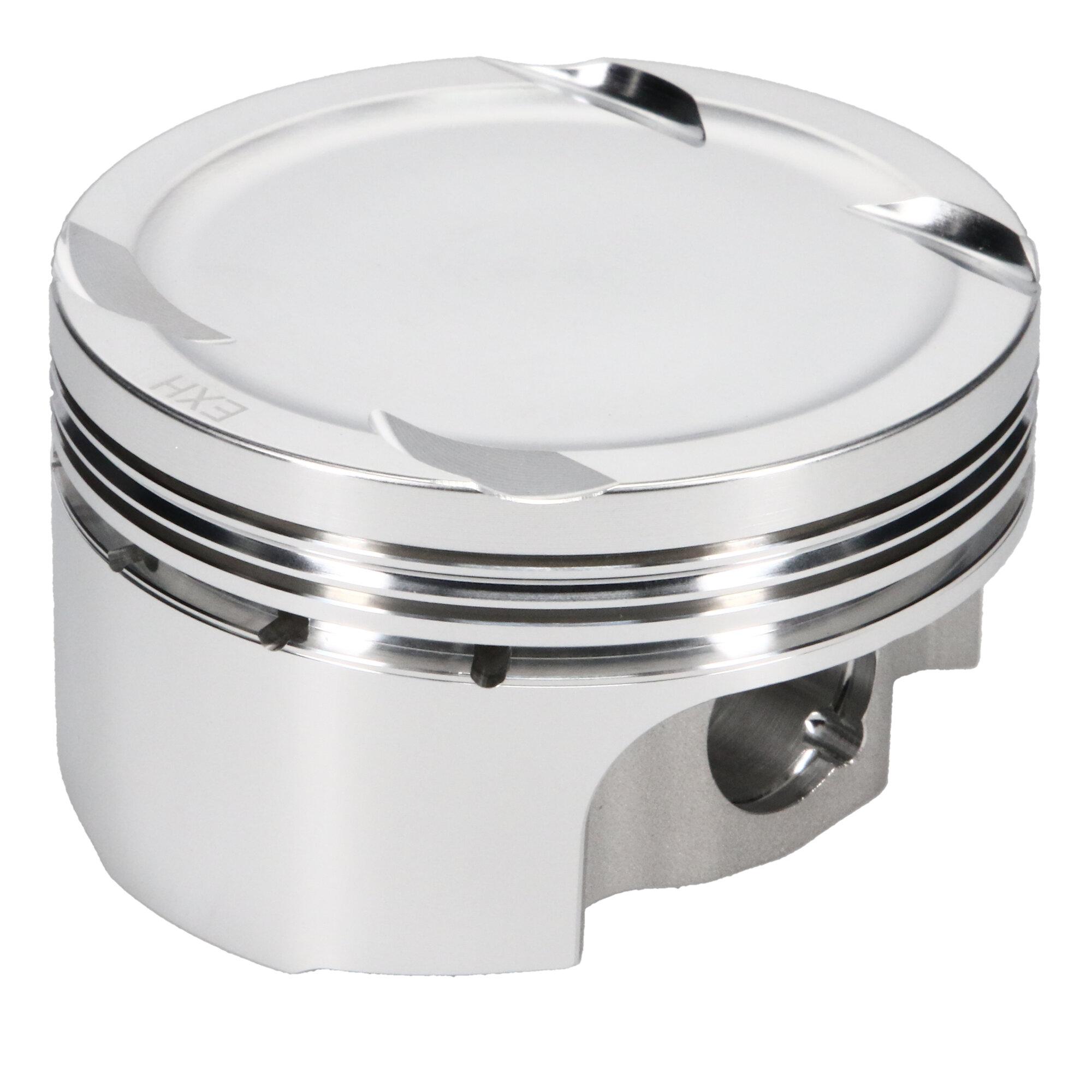 JE Pistons Piston Set, 2618, Inv Dome/Dish, 3.464 Bore, 1.236 CD, 0.827, Pin Dia, Set of 4. - 208476
