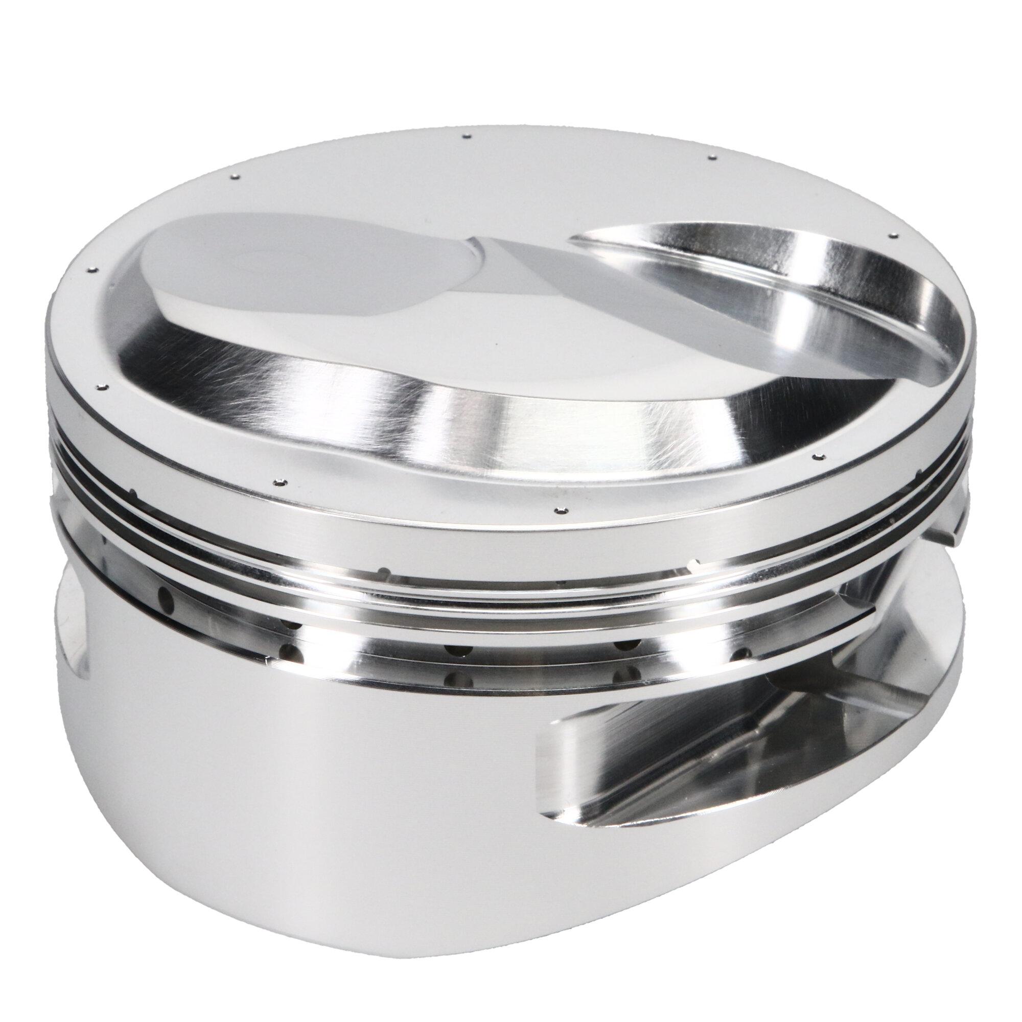 JE Pistons Piston Set, 2618, Dome, 4.610 Bore, 1.120 CD, 0.990, Pin Dia, Set of 8. - 243316